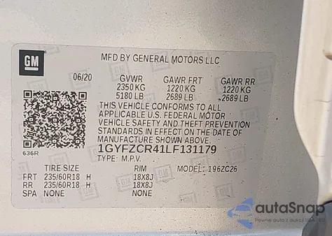 2020 Cadillac Xt4 Fwd Premium Luxury из США, поврежденный, VIN 1GYFZCR41LF131179